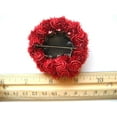 thumbnail image 5 of Vintage Inspired Ruby Lace 18TH Century Lady Beads Flower Brooch Pin, 5 of 5