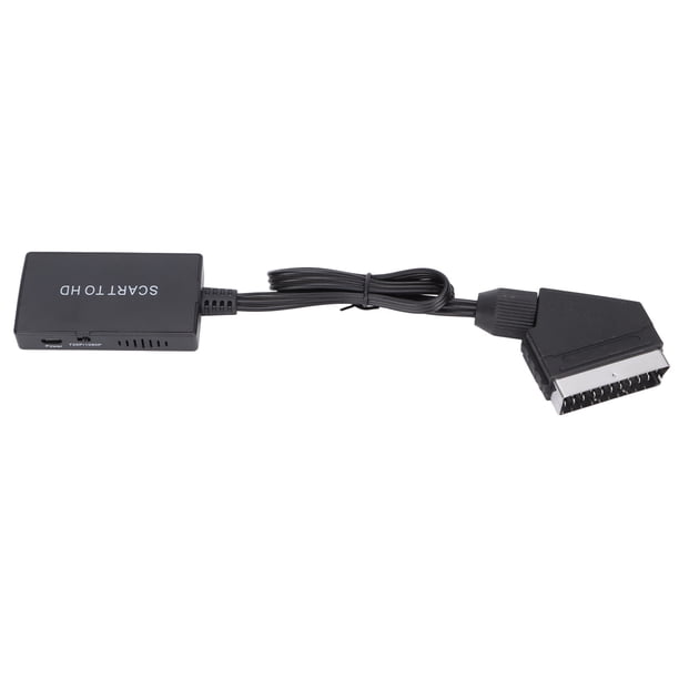 Adaptador Convertidor De Vídeo, Euroconector A HD, Convertidor De Interfaz Multimedia HD Con Cable Para DVD TV