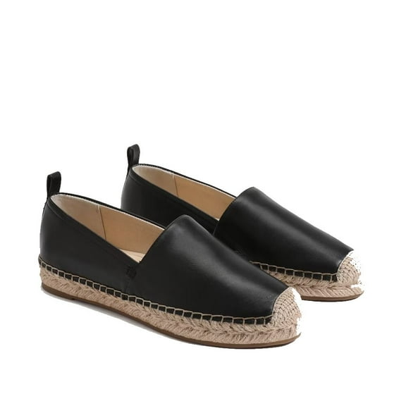 Sam Edelman Women's Krista Black Leather Espadrille 10.5M