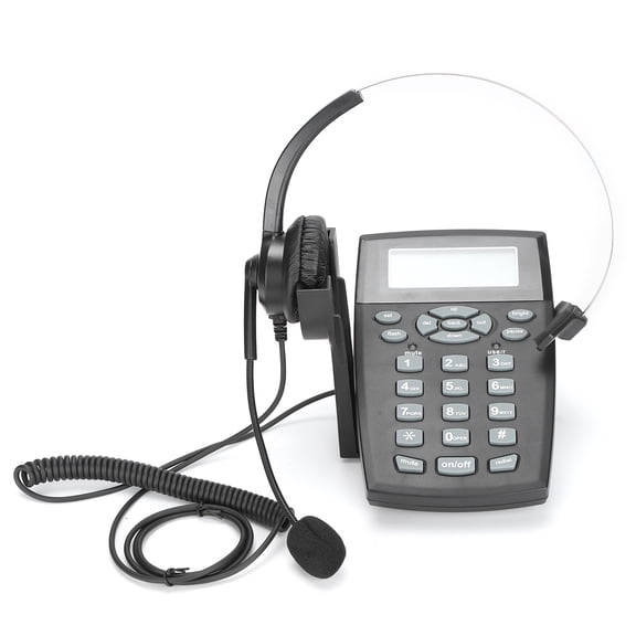 Teléfono con Cable NikouMX para Centro de Llamadas con Auriculares