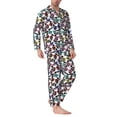 thumbnail image 2 of Balery Panda And Glasses Pijama para Hombre de Dos Piezas con Manga Larga, Conjunto de Dormir y Descanso Suave con Bolsillos-X-Large, 2 of 7