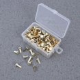 thumbnail image 5 of 200pcs Paper Fasteners Brass Plated Brads Round Metal Brads with Storage Box for Crafts DIY(Gold), 5 of 5
