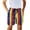 Abstract Brushstroke Vertical Stripe Pattern, variant on Abstract Brushstroke Vertical Stripe Pattern Swim Trunks, Elastic Waist Board Shorts Bed Sheet Breathable Boys Swim Trunks for Swimming
