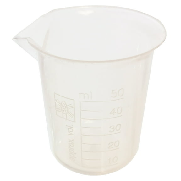 Beaker, Polypropylene 50ml, Pack of 12