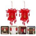 thumbnail image 6 of Frcolor 2Pcs Chinese Festival Lanterns Chinese New Year Decorations Non-woven Lanterns, 6 of 10