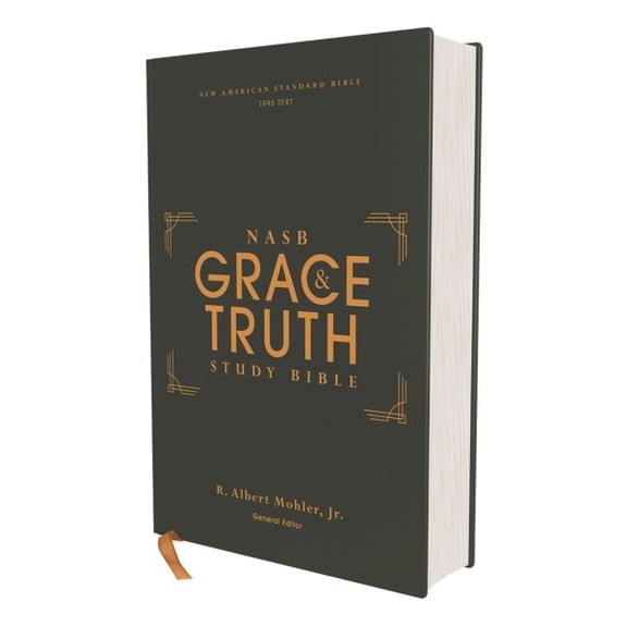 Pre-Owned Nasb, the Grace and Truth Study Bible (Trustworthy and Practical Insights), Hardcover, Green, Red Letter, 1995 Text, Com, (Hardcover)
