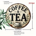 thumbnail image 2 of HELLOYOUNG Vintage Metal Wall Decor 8 Inch Rustic Round Iron Sign Art for Home Cafe Office, Rustic Tea Coffee Wall Art Gift for Garden Kitchen Decor, 2 of 5