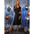 thumbnail image 3 of DARING DIVA Women's Elegant Bolero Shrugs Crop Cardigan L Dark Blue, 3 of 6