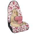 thumbnail image 2 of XYZCANDO Hand-drawn Hearts Car Seat Cover Cooling, for Truck Seat Bucket Seat SUV Seat Suitable for Cars Trucks, 2 of 6