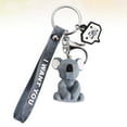 thumbnail image 4 of 3pcs Koala PVC Keychains Geometric Facets Keyring Hanging Pendant Decor for Purse Handbag Car Key (with Lanyard), 4 of 5