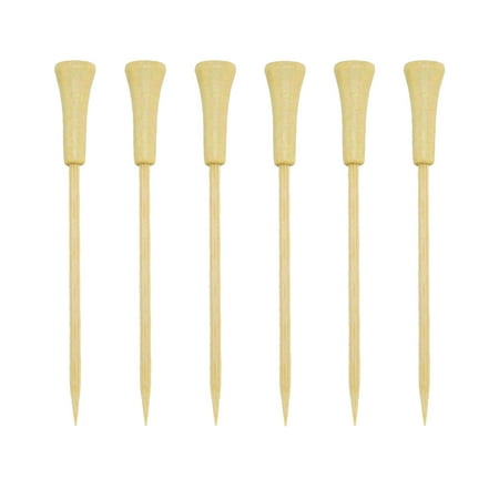 

BambooMN 4.25 Decorative Golf End Sports Bamboo Cocktail Fruit Sandwich Picks Skewers for Catered Events Holiday s Restaurants or Buffet Party Supplies 1 000 Pieces Natural