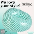 thumbnail image 6 of Urban Shop Inflatable Chair, Teal/White, Teen and Adults, 6 of 7