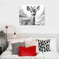 thumbnail image 4 of COMIO Canvas Wall Art Painting Black And White Abstract Deer Picture For Living Room Animals Pictures Photo Prints On Canvas for Home Modern Decoration, 4 of 4