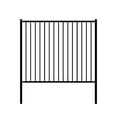 thumbnail image 6 of ALEKO Lyon Style DIY Disassembled Steel Yard Fence 8Ft x 6Ft Black, 6 of 7