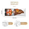 thumbnail image 2 of KLL Ultra Soft Microfiber Body Pillow Cover/Pillowcases 20"x54" with Hidden Zipper Closure-Gnomes In Autumn, 2 of 5