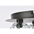 thumbnail image 6 of Elegant Lighting Graham 3-Light Crystal/Iron Ceiling Lamp in Black, 6 of 9