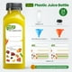 thumbnail image 2 of Botellas de jugo AOZITA de plástico reutilizables de 360 ml con tapas, paquete de 24, 2 of 9