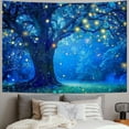 thumbnail image 2 of BCIIG  Forest Tapestry, Firefly Tapestry for Bedroom, UV Reactive Glow in Dark Tapestries for Wall Hanging  60x50inch, 2 of 6