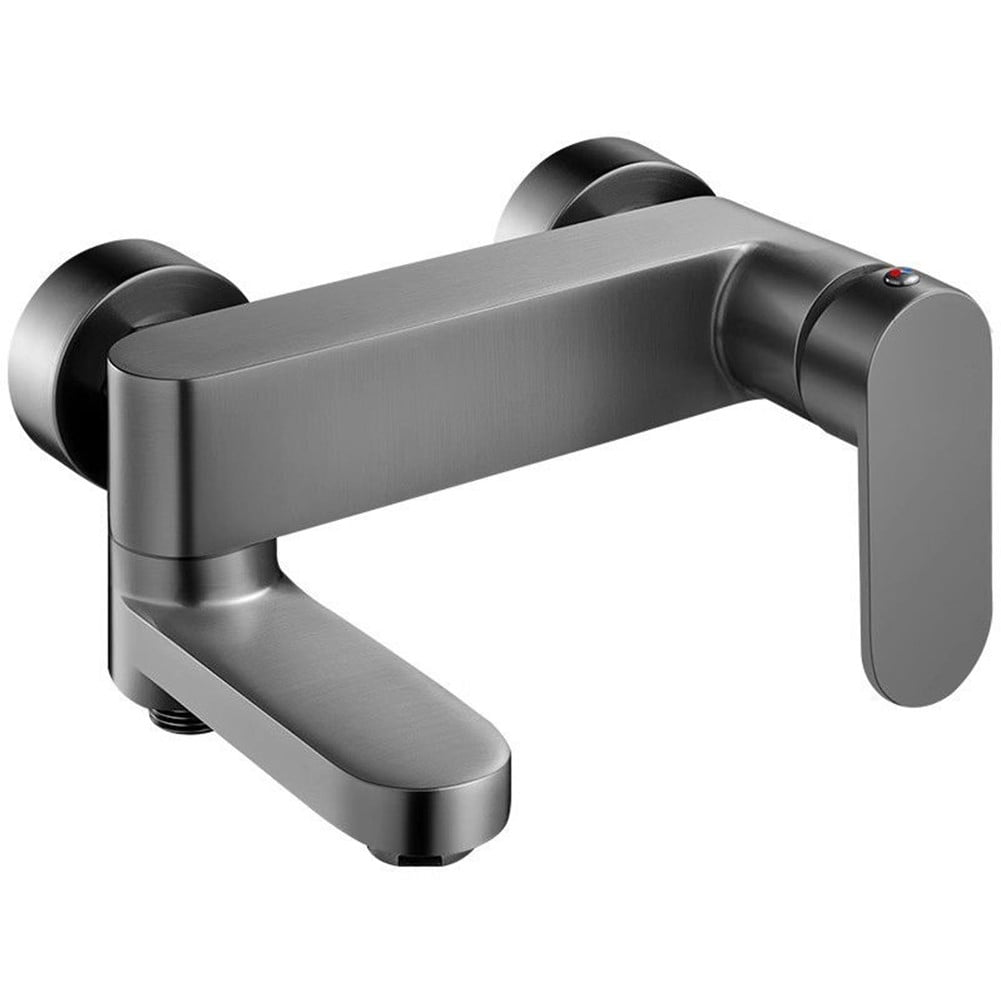 Lierteer Bathroom Swivel Tub Spout Hand Shower Wall Mounted Bath Faucets Bathtub Tap Gray