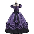thumbnail image 4 of Women's Southern Belle Gothic Victorian Rococo Dress Elegant Tea Length Ball Gown, 4 of 5