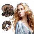 thumbnail image 3 of Heatless curling iron, silk curling band, curling iron, lazy curling iron, dark purple pink, 3 of 4