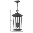 thumbnail image 5 of 2362MB-LL Hinkley Lighting Bromley - 3 Light Large Outdoor Hanging Lantern in Traditional Style - 10 Inches Wide by 19.25 Inches High-Museum Black, 5 of 18