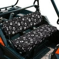 thumbnail image 2 of Uorisanigo UTV Front Bench Seat Cover Universal Fit for Kawasaki Mule 3000 3010 3020 4000 4010 2001-2023 2025, Dustproof Cute Dog Paws Print Padded Protector Replacement UTV Accessories, 2 of 7