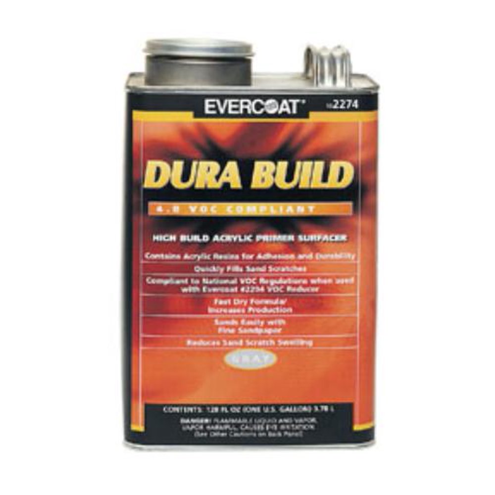 Fibreglass Evercoat FIB2274 Dura Build Acrylic Primer Surfacer, Gray