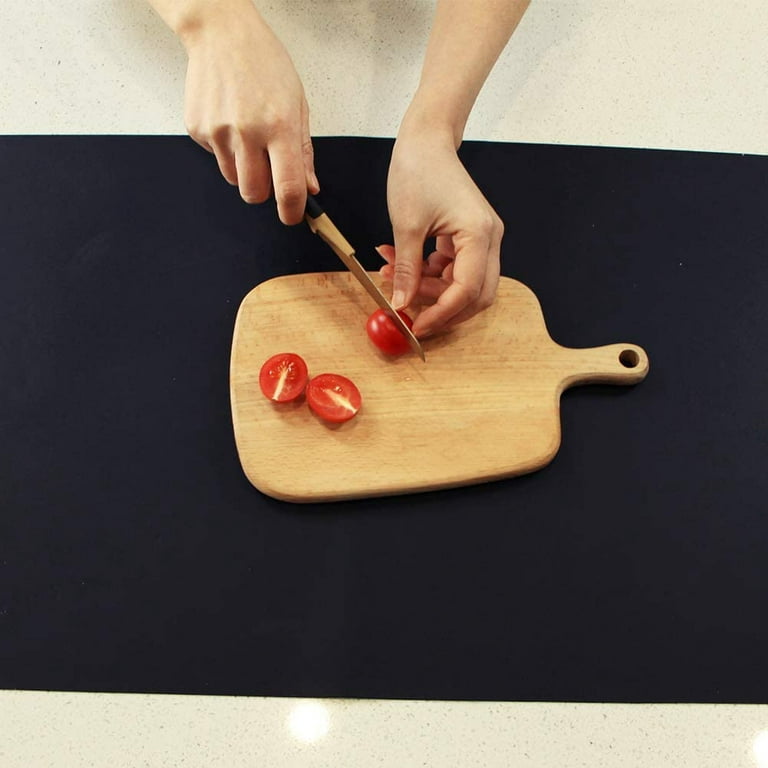 Thick Silicone Counter Mat Large 23.4by15.6, Heat Resistant Mat for  Kitchen