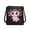Black and Pink-Axolotl Print, variant on Aztec Wolf Print Leather Hobo Bag for Women Lady, Large Satchel Purse Zipper Soft Shoulder Purse Sling Messenger Bag with Multi Pockets Adjustable Strap, Brown
