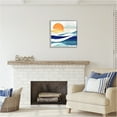 thumbnail image 3 of Stupell Industries Abstract Sun & Waves Landscape Painting Gray Framed Art Print Wall Art, 24 x 24, 3 of 9