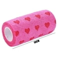 thumbnail image 4 of Rose Red Heart Rolls Vendajes Prácticas cintas elásticas para heridas para mascotas Animal (XL), 4 of 7