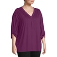 thumbnail image 2 of Just My Size Lightweight Rolled Sleeve Top (Women's Plus), 2 of 6