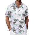 thumbnail image 1 of MDUKONU Chemise Douce pour Homme à Manches Courtes, Résistante aux Plis, Chemise Tendance Blanche P, 1 of 4