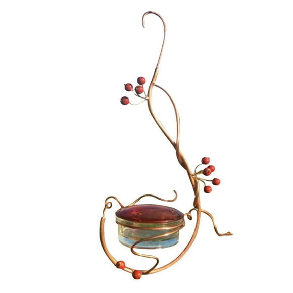 Yeacher To Squirrels From Eating Suspension Type Bird Feeder Outdoor Metal Hook Bird Feeder