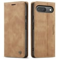 thumbnail image 2 of CaseMe Leather for Google Pixel 10/10 Pro Case, Flip Wallet Leather Case with Card Holder Magnetic Closure Shockproof Kickstand Protective Phone Cases Cover for Google Pixel 10/10 Pro,Brown, 2 of 12