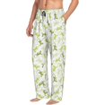 thumbnail image 3 of Mens Pajama Pants - Soft Sleep & Lounge Pants for Men, Cute Lizard Gecko Green_D Cuteness Casual PJ Bottoms Pants with Pockets, 3 of 5