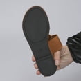 thumbnail image 5 of Wide Width Sandals for Women, Going Out Shoes for Women, Sandals Women Sole & Earth Womens Sandals | Leather Studded Double-Buckle Slides Women Dress Shoes for Women, Hot Pink 8.5, 5 of 5