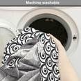 thumbnail image 2 of Art Deco Dog Crate Cover, Abstract Curling Monochrome Black Stripes Minimalist Toned Mosaic Spirals, Easy to Use Pet Kennel Cover Small Dogs Puppies Kittens, 7 Sizes, White Charcoal Grey, by Ambesonne, 2 of 6