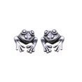 thumbnail image 1 of Pendientes De Rana, Pendientes Desmontables De Rana Retro, Regalo De Joyería Para Mujeres Y Niñas 1 Par Cateissary AP005677-00, 1 of 6