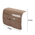 thumbnail image 3 of JingChun Premium Sofa Armrest 6 Pockets Organizer, Couch Chair Armrest, Slip Resistant, Storage for TV Remote Control, Phone, Book, Glasses, Magazine, 3 of 6