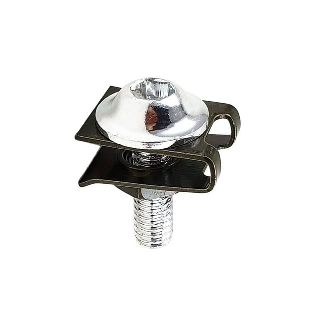 Scienceny 20 piezas, Clips para motocicleta, tornillo para el cuerpo, aleación de aluminio, tornillos para modificación de motocicleta, pernos, tuerca, Accesorios para motos Plata Scienceny VI018603-05