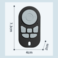 thumbnail image 4 of Universal Zoom Multi-Function Remote Control Bluetooth Mobile Phone Selfie Stick for Video Likes E-Book Black, 4 of 8