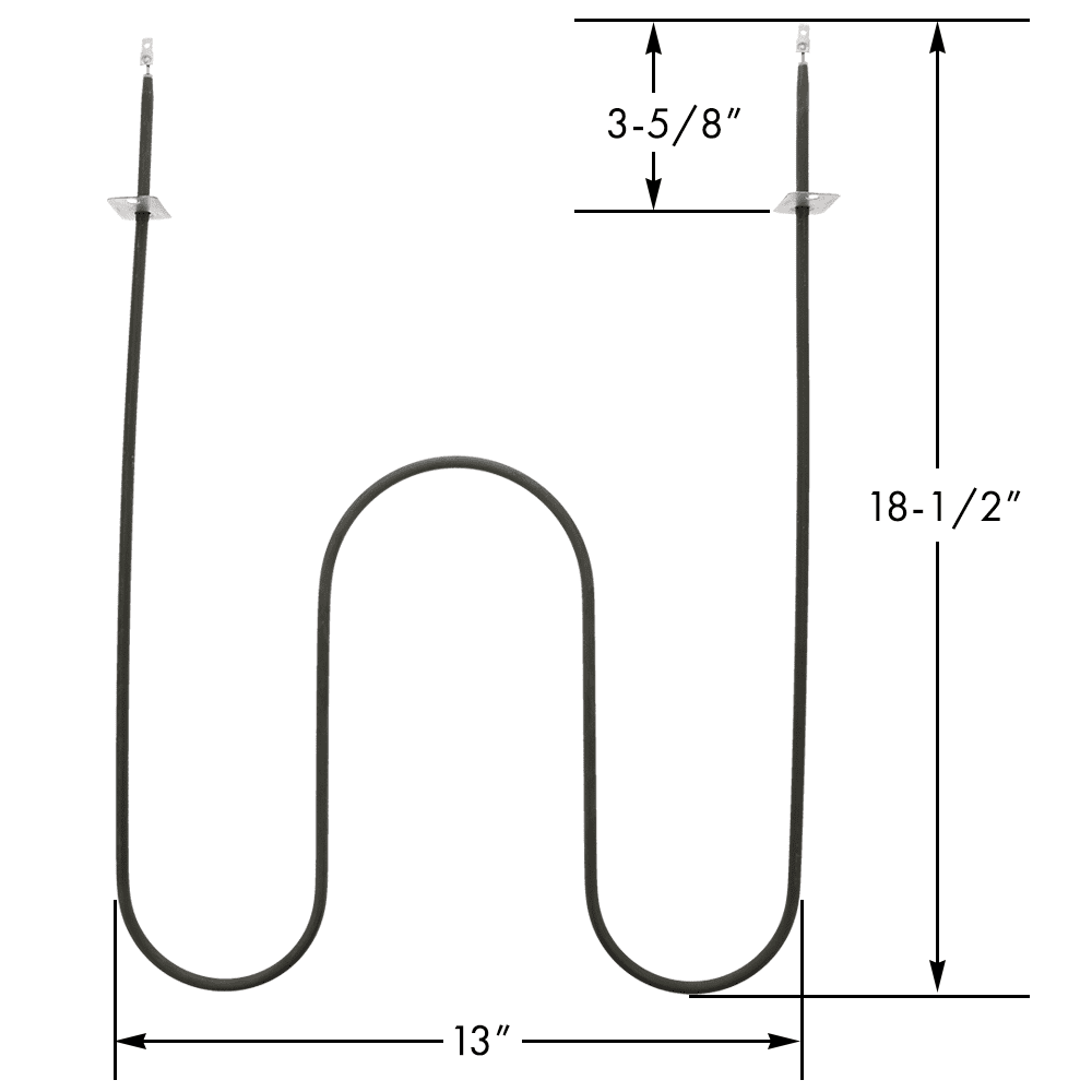 W10201551, Broil Element fits Roper, Kenmore, Whirlpool