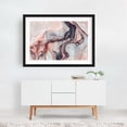 thumbnail image 2 of Marbled Grey Pink Watercolor  - Painting Black Framed Wall Art Print 12 x 18 inches, 2 of 4