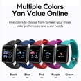 thumbnail image 2 of Pulsera inteligente 2xTouch Rastreador de ejercicios Monitor de ritmo cardíaco Reloj deportivo Azul Sywqhk Para estrenar, 2 of 5