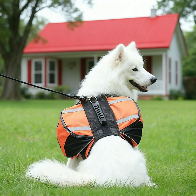 Sac à Dos de Randonnée Grande Capacité Durable pour Chiens Sangles Réglables Équipement d'Entraînement Extérieur Fournitures pour Animaux Compagnon d'Aventure