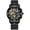 Black Steel-Black Surface-White Nail, variant on Men's Skeleton Automatic Watch, Moon Phase, Date, Luminous, Waterproof, Stainless Steel Business Wristwatch