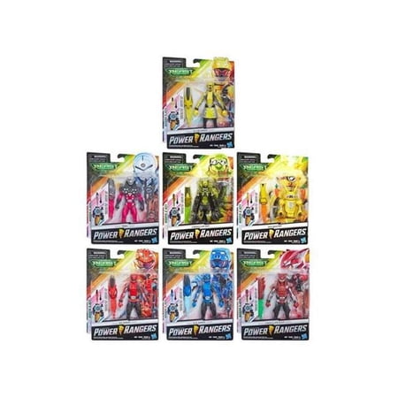 Hasbro HSBE5915 6 in. Power Rangers Basic Figures Assortment, Pack of 8 ...