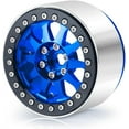 thumbnail image 6 of RCLIONS 4PCS 2.2inch Beadlock Wheels 35mm RC Aluminum Rims for AXIAL Wraith RR10 90048/90018 TRX4 1/10th RC Crawler Truck Car (Blue), 6 of 8